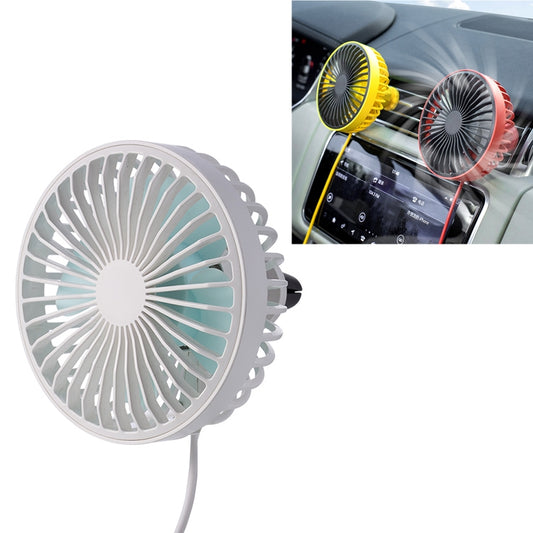 Ventilateur de refroidissement électrique portable pour sortie d'air de voiture F829 avec lumière LED