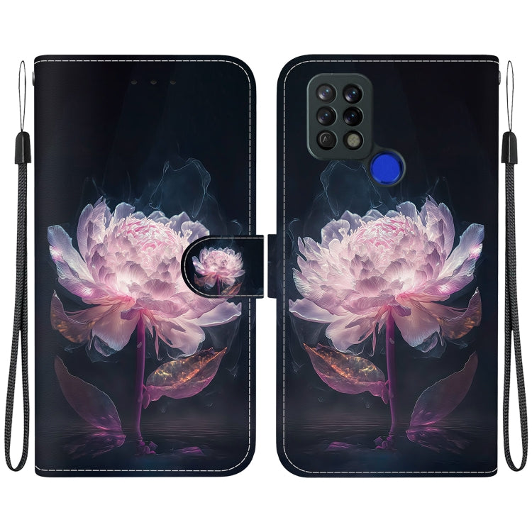 Crystal Texture Colored Drawing Leather Phone Case, For Tecno Pova 4G LD7