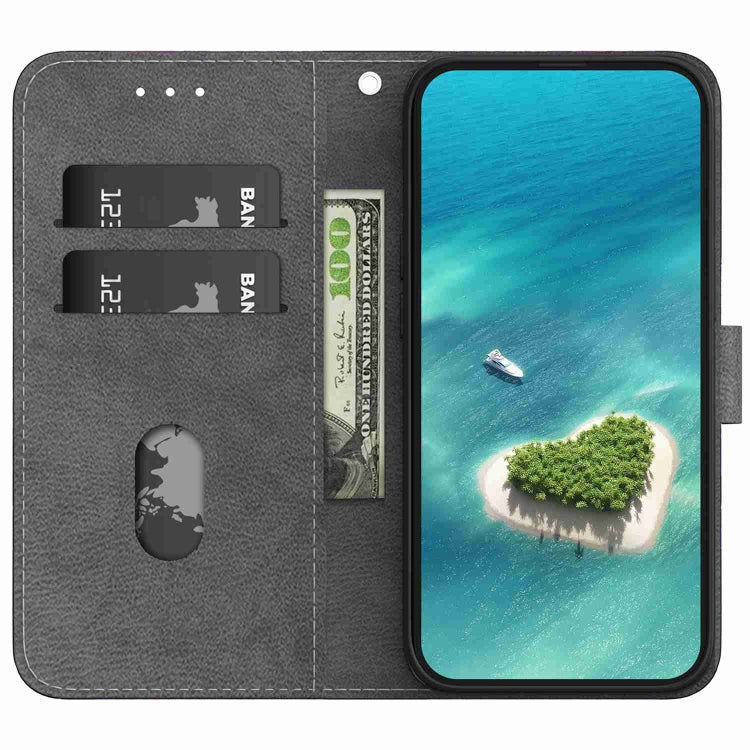 Crystal Texture Colored Drawing Leather Phone Case, For Tecno Pova 4G LD7