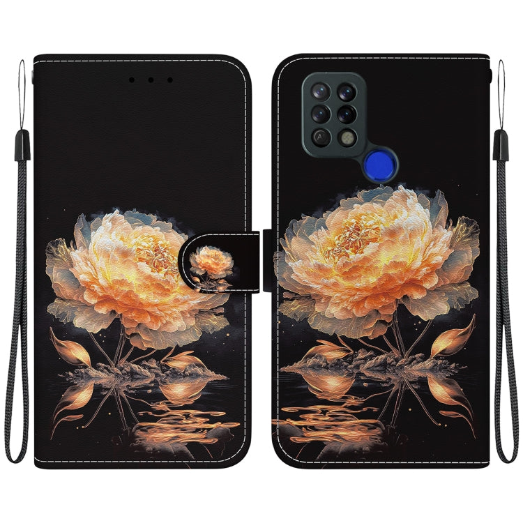 Crystal Texture Colored Drawing Leather Phone Case, For Tecno Pova 4G LD7