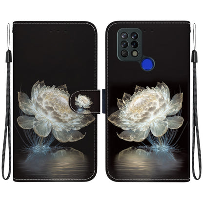 Crystal Texture Colored Drawing Leather Phone Case, For Tecno Pova 4G LD7