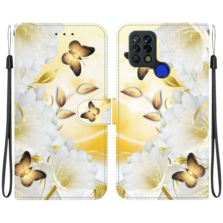 Crystal Texture Colored Drawing Leather Phone Case, For Tecno Pova 4G LD7