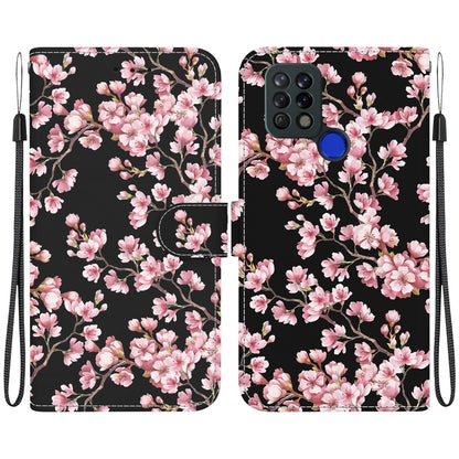 Crystal Texture Colored Drawing Leather Phone Case, For Tecno Pova 4G LD7
