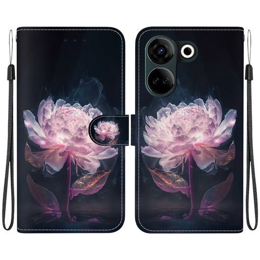 Crystal Texture Colored Drawing Leather Phone Case, For Tecno Camon 20 Pro 4G / 20, For Tecno Spark 10 5G, For Tecno Spark 10 4G / 10C, For Tecno Spark Go 2023 / Pop 7 Pro, For Tecno Spark 10 Pro, For Tecno Camon 19 Pro 5G, For Tecno Pova 4 Pro        ...