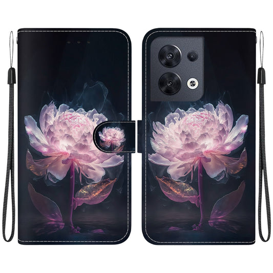Crystal Texture Colored Drawing Leather Phone Case, For OPPO Reno8 5G, For OPPO A96 5G / Reno7 Z 5G, For OPPO Reno7 5G Global, For OPPO A16K, For OPPO A55 5G / A55s 5G, For OPPO K9s 5G, For OPPO A94 4G / F19 Pro, For OPPO A94 5G / F19 Pro+