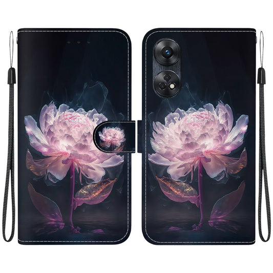 Crystal Texture Colored Drawing Leather Phone Case, For OPPO Reno8 T 4G, For OPPO A58 5G / A78 5G, For OPPO Reno8 T 5G / A1 Pro 5G, For OPPO Reno9 Pro, For OPPO Reno9 Pro+, For OPPO A17 / A17K, For OPPO A57 5G / A57s 4G, For OPPO Reno8 Pro 5G