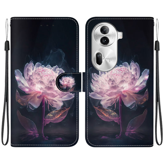 Crystal Texture Colored Drawing Leather Phone Case, For OPPO Reno11 Pro 5G Global, For OPPO A59 5G / A2M, For OPPO A38 4G / A18, For OPPO A58 4G, For OPPO Reno10 5G, For OPPO A78 4G, For OPPO K11x / OnePlus Nord CE 3 Lite, For OPPO A98 5G / F23 5G Indian