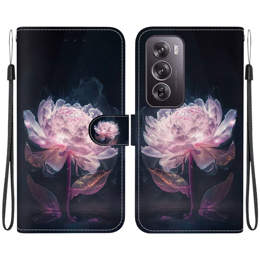 Crystal Texture Colored Drawing Leather Phone Case, For OPPO Reno12 Pro 5G Global, For OPPO Reno12 5G Global, For OPPO K12x, For OPPO A60 4G, For OPPO A3 Pro 5G, For OPPO F25 Pro 5G Global, For OPPO Reno11 F Global, For OPPO Reno11 Global