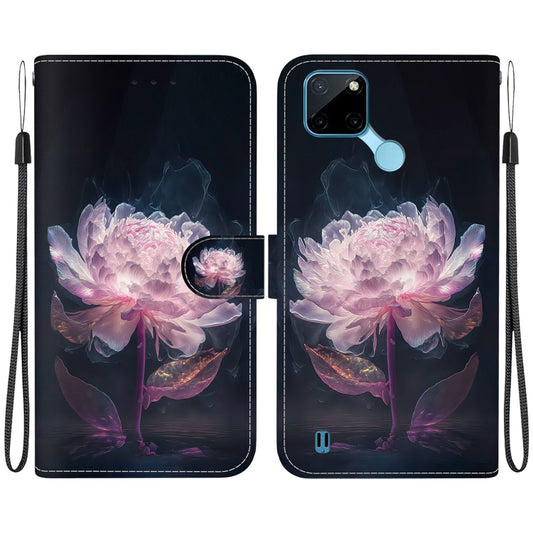 Crystal Texture Colored Drawing Leather Phone Case, For Realme C21Y, For Realme 8 / 8 Pro, For Realme 8 5G Global, For Realme C21