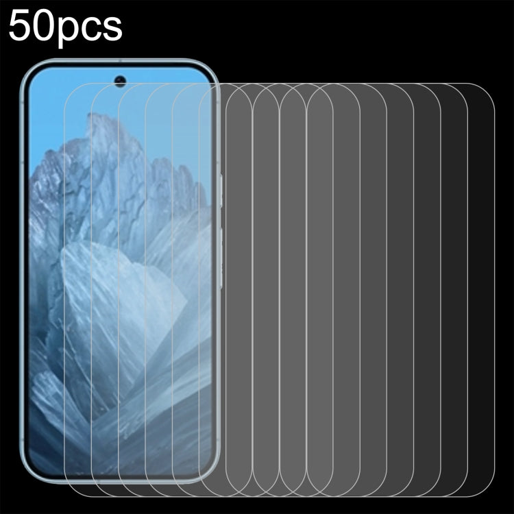 50pcs 0.26mm 9H 2.5D Tempered Glass Film, For Google Pixel 11 Pro XL, For Google Pixel 11, For Google Pixel 11 Pro, For Google Pixel 10a, For Google Pixel 10 Pro XL, For Google Pixel 10 Pro, For Google Pixel 10, For Google Pixel 9a                     ...