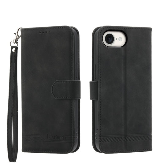 Dierfeng Dream Line TPU Hybrid PU Leather Phone Case, For iPhone 17e / 16e, For iPhone 18 Pro Max / 17 Pro Max, For iPhone 18 Pro / 17 Pro, For iPhone 17, For iPhone Air, For iPhone 16 Pro Max, For iPhone 16 Pro, For iPhone 16 Plus, For iPhone 16      ...