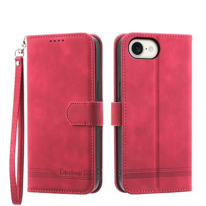 Dierfeng Dream Line TPU Hybrid PU Leather Phone Case, For iPhone 17e / 16e, For iPhone 18 Pro Max / 17 Pro Max, For iPhone 18 Pro / 17 Pro, For iPhone 17, For iPhone Air, For iPhone 16 Pro Max, For iPhone 16 Pro, For iPhone 16 Plus, For iPhone 16      ...