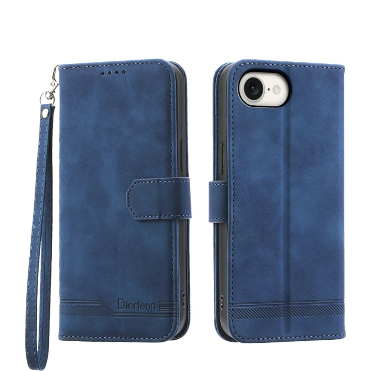Dierfeng Dream Line TPU Hybrid PU Leather Phone Case, For iPhone 17e / 16e, For iPhone 18 Pro Max / 17 Pro Max, For iPhone 18 Pro / 17 Pro, For iPhone 17, For iPhone Air, For iPhone 16 Pro Max, For iPhone 16 Pro, For iPhone 16 Plus, For iPhone 16      ...