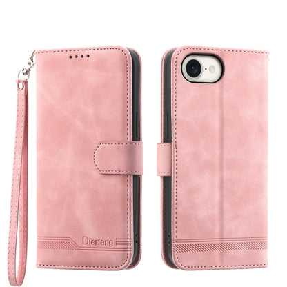 Dierfeng Dream Line TPU Hybrid PU Leather Phone Case, For iPhone 17e / 16e, For iPhone 18 Pro Max / 17 Pro Max, For iPhone 18 Pro / 17 Pro, For iPhone 17, For iPhone Air, For iPhone 16 Pro Max, For iPhone 16 Pro, For iPhone 16 Plus, For iPhone 16      ...