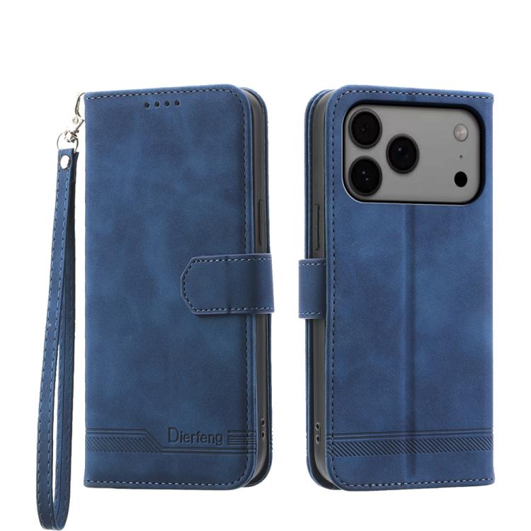 Dierfeng Dream Line TPU Hybrid PU Leather Phone Case, For iPhone 17e / 16e, For iPhone 18 Pro Max / 17 Pro Max, For iPhone 18 Pro / 17 Pro, For iPhone 17, For iPhone Air, For iPhone 16 Pro Max, For iPhone 16 Pro, For iPhone 16 Plus, For iPhone 16      ...