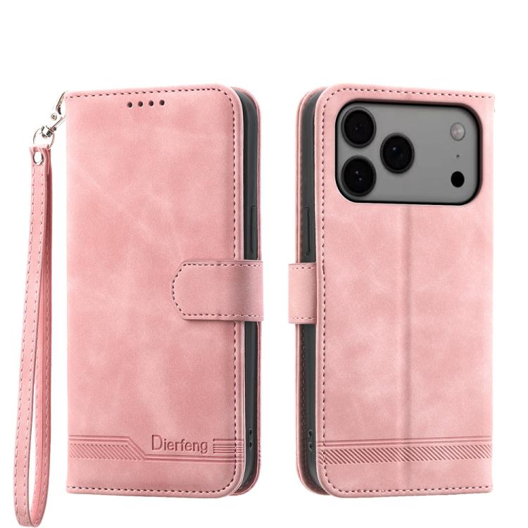 Dierfeng Dream Line TPU Hybrid PU Leather Phone Case, For iPhone 17e / 16e, For iPhone 18 Pro Max / 17 Pro Max, For iPhone 18 Pro / 17 Pro, For iPhone 17, For iPhone Air, For iPhone 16 Pro Max, For iPhone 16 Pro, For iPhone 16 Plus, For iPhone 16      ...