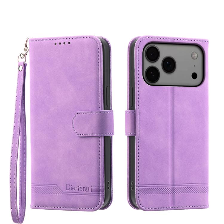 Dierfeng Dream Line TPU Hybrid PU Leather Phone Case, For iPhone 17e / 16e, For iPhone 18 Pro Max / 17 Pro Max, For iPhone 18 Pro / 17 Pro, For iPhone 17, For iPhone Air, For iPhone 16 Pro Max, For iPhone 16 Pro, For iPhone 16 Plus, For iPhone 16      ...