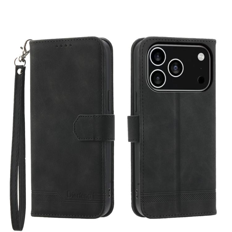 Dierfeng Dream Line TPU Hybrid PU Leather Phone Case, For iPhone 17e / 16e, For iPhone 18 Pro Max / 17 Pro Max, For iPhone 18 Pro / 17 Pro, For iPhone 17, For iPhone Air, For iPhone 16 Pro Max, For iPhone 16 Pro, For iPhone 16 Plus, For iPhone 16      ...