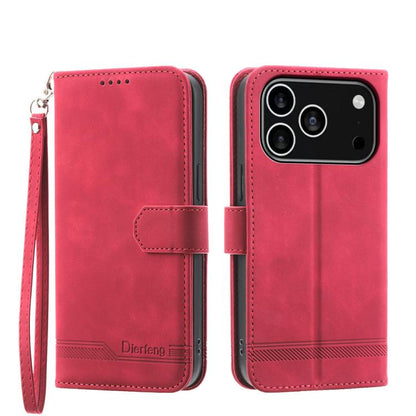 Dierfeng Dream Line TPU Hybrid PU Leather Phone Case, For iPhone 17e / 16e, For iPhone 18 Pro Max / 17 Pro Max, For iPhone 18 Pro / 17 Pro, For iPhone 17, For iPhone Air, For iPhone 16 Pro Max, For iPhone 16 Pro, For iPhone 16 Plus, For iPhone 16      ...