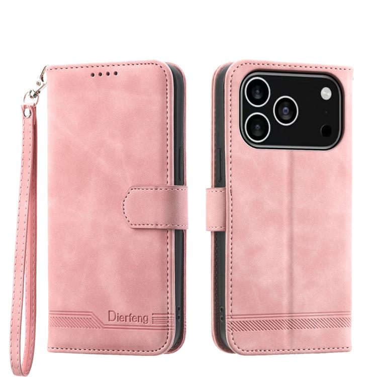 Dierfeng Dream Line TPU Hybrid PU Leather Phone Case, For iPhone 17e / 16e, For iPhone 18 Pro Max / 17 Pro Max, For iPhone 18 Pro / 17 Pro, For iPhone 17, For iPhone Air, For iPhone 16 Pro Max, For iPhone 16 Pro, For iPhone 16 Plus, For iPhone 16      ...