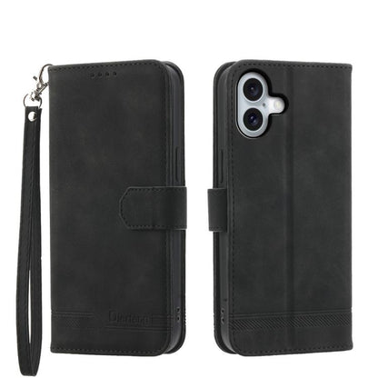 Dierfeng Dream Line TPU Hybrid PU Leather Phone Case, For iPhone 17e / 16e, For iPhone 18 Pro Max / 17 Pro Max, For iPhone 18 Pro / 17 Pro, For iPhone 17, For iPhone Air, For iPhone 16 Pro Max, For iPhone 16 Pro, For iPhone 16 Plus, For iPhone 16      ...