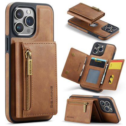 DG.MING M5 Series Zip RFID Multi Card Detachable Leather Phone Case, For iPhone 17e / 16e, For iPhone 17 Pro Max, For iPhone 17 Pro, For iPhone 17, For iPhone Air, For iPhone 16 Pro Max, For iPhone 16 Pro, For iPhone 16 Plus, For iPhone 16             ...