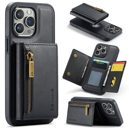 DG.MING M5 Series Zip RFID Multi Card Detachable Leather Phone Case, For iPhone 17e / 16e, For iPhone 17 Pro Max, For iPhone 17 Pro, For iPhone 17, For iPhone Air, For iPhone 16 Pro Max, For iPhone 16 Pro, For iPhone 16 Plus, For iPhone 16             ...