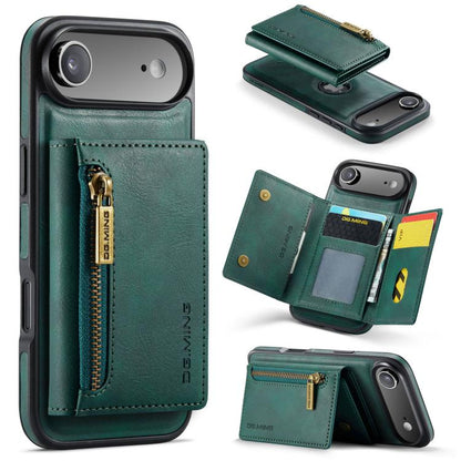 DG.MING M5 Series Zip RFID Multi Card Detachable Leather Phone Case, For iPhone 17e / 16e, For iPhone 17 Pro Max, For iPhone 17 Pro, For iPhone 17, For iPhone Air, For iPhone 16 Pro Max, For iPhone 16 Pro, For iPhone 16 Plus, For iPhone 16             ...