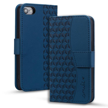 Business Diamond Buckle Leather Phone Case with Lanyard