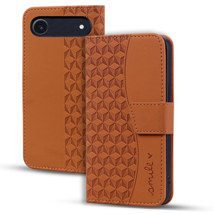 Business Diamond Buckle Leather Phone Case with Lanyard