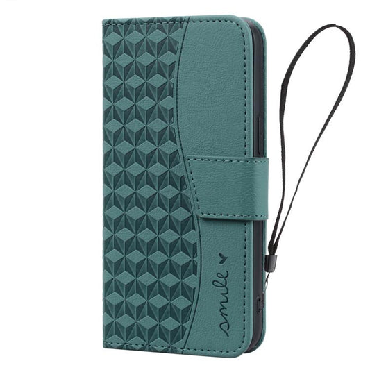 Diamond Buckle Leather Phone Case with Lanyard, For iPhone 18 Pro / 17 Pro, For iPhone 18 Pro Max / 17 Pro Max, For iPhone 17e / 16e, For iPhone 17, For iPhone Air, For iPhone 16 Pro Max, For iPhone 16 Pro, For iPhone 16 Plus, For iPhone 16            ...