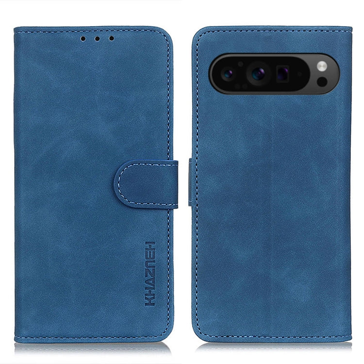 KHAZNEH Retro Texture Flip Leather Phone Case, For Google Pixel 11 Pro XL, For Google Pixel 11 / 11 Pro, For Google Pixel 10a, For Google Pixel 10 Pro / 9 Pro, For Google Pixel 10 / 9, For Google Pixel 8a