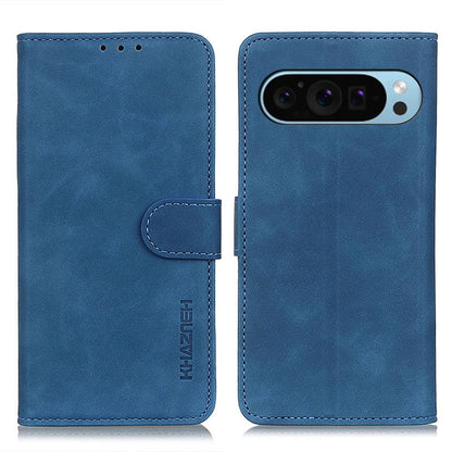KHAZNEH Retro Texture Flip Leather Phone Case, For Google Pixel 11 Pro XL, For Google Pixel 11 / 11 Pro, For Google Pixel 10a, For Google Pixel 10 Pro / 9 Pro, For Google Pixel 10 / 9, For Google Pixel 8a