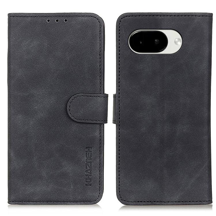 KHAZNEH Retro Texture Flip Leather Phone Case, For Google Pixel 11 Pro XL, For Google Pixel 11 / 11 Pro, For Google Pixel 10a, For Google Pixel 10 Pro / 9 Pro, For Google Pixel 10 / 9, For Google Pixel 8a