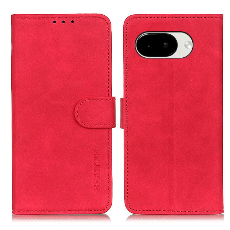 KHAZNEH Retro Texture Flip Leather Phone Case, For Google Pixel 11 Pro XL, For Google Pixel 11 / 11 Pro, For Google Pixel 10a, For Google Pixel 10 Pro / 9 Pro, For Google Pixel 10 / 9, For Google Pixel 8a