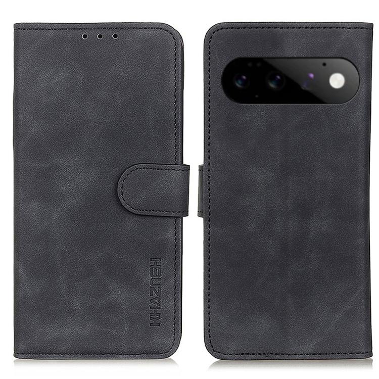 KHAZNEH Retro Texture Flip Leather Phone Case, For Google Pixel 11 Pro XL, For Google Pixel 11 / 11 Pro, For Google Pixel 10a, For Google Pixel 10 Pro / 9 Pro, For Google Pixel 10 / 9, For Google Pixel 8a