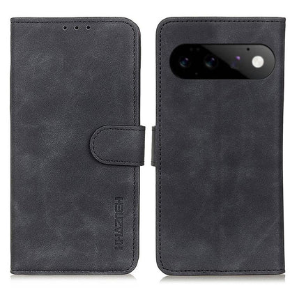 KHAZNEH Retro Texture Flip Leather Phone Case, For Google Pixel 11 Pro XL, For Google Pixel 11 / 11 Pro, For Google Pixel 10a, For Google Pixel 10 Pro / 9 Pro, For Google Pixel 10 / 9, For Google Pixel 8a