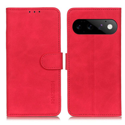 KHAZNEH Retro Texture Flip Leather Phone Case, For Google Pixel 11 Pro XL, For Google Pixel 11 / 11 Pro, For Google Pixel 10a, For Google Pixel 10 Pro / 9 Pro, For Google Pixel 10 / 9, For Google Pixel 8a