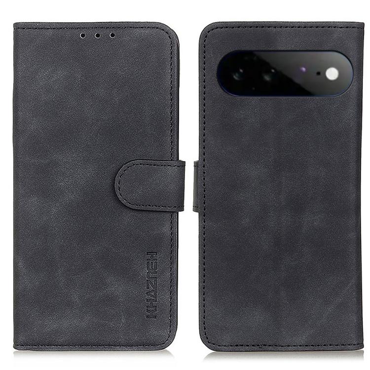 KHAZNEH Retro Texture Flip Leather Phone Case, For Google Pixel 11 Pro XL, For Google Pixel 11 / 11 Pro, For Google Pixel 10a, For Google Pixel 10 Pro / 9 Pro, For Google Pixel 10 / 9, For Google Pixel 8a