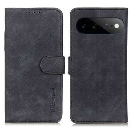 KHAZNEH Retro Texture Flip Leather Phone Case, For Google Pixel 11 Pro XL, For Google Pixel 11 / 11 Pro, For Google Pixel 10a, For Google Pixel 10 Pro / 9 Pro, For Google Pixel 10 / 9, For Google Pixel 8a