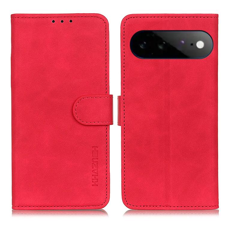 KHAZNEH Retro Texture Flip Leather Phone Case, For Google Pixel 11 Pro XL, For Google Pixel 11 / 11 Pro, For Google Pixel 10a, For Google Pixel 10 Pro / 9 Pro, For Google Pixel 10 / 9, For Google Pixel 8a