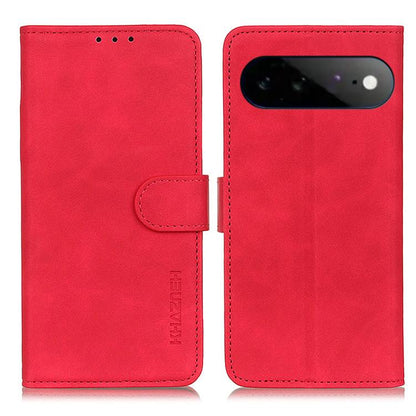 KHAZNEH Retro Texture Flip Leather Phone Case, For Google Pixel 11 Pro XL, For Google Pixel 11 / 11 Pro, For Google Pixel 10a, For Google Pixel 10 Pro / 9 Pro, For Google Pixel 10 / 9, For Google Pixel 8a
