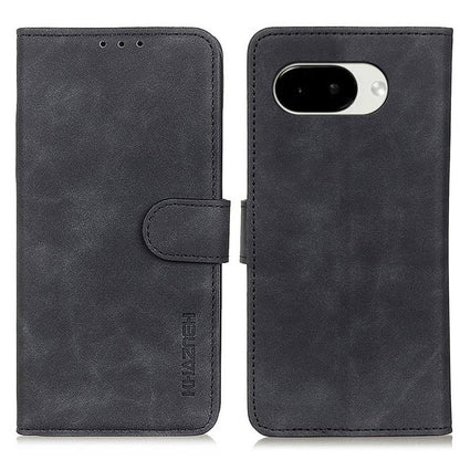 KHAZNEH Retro Texture Flip Leather Phone Case, For Google Pixel 11a, For Google Pixel 11 Pro XL, For Google Pixel 11 / 11 Pro, For Google Pixel 10a, For Google Pixel 10 Pro / 9 Pro, For Google Pixel 10 / 9, For Google Pixel 8a