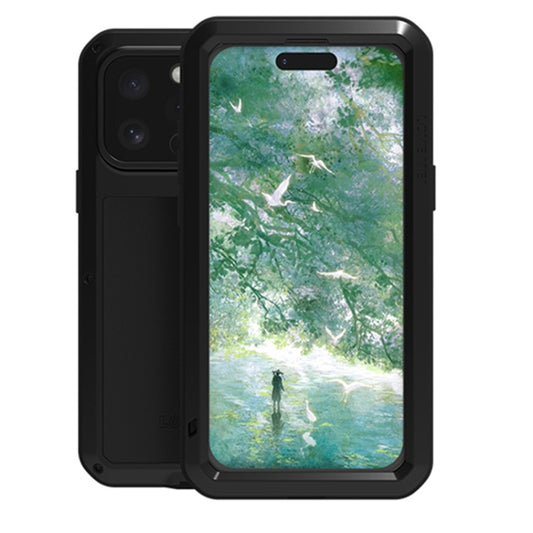LOVE MEI Metal Shockproof Life Waterproof Dustproof Phone Case, For iPhone 16 Pro Max, For iPhone 16 Pro, For iPhone 16, For iPhone 15 Pro Max, For iPhone 15 Pro, For iPhone 15 Plus, For iPhone 15