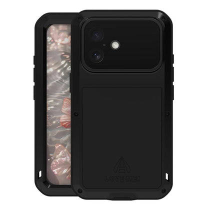 LOVE MEI Metal Shockproof Life Waterproof Dustproof Phone Case, For iPhone 18 Pro / 17 Pro, For iPhone 18 Pro Max / 17 Pro Max, For iPhone 17, For iPhone 16 Pro Max, For iPhone 16 Pro, For iPhone 16, For iPhone 15 Pro Max, For iPhone 15 Pro            ...