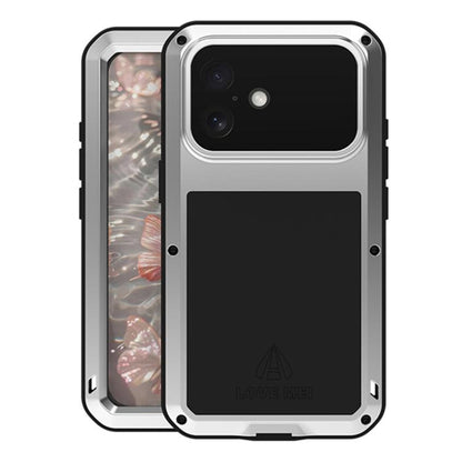 LOVE MEI Metal Shockproof Life Waterproof Dustproof Phone Case, For iPhone 18 Pro / 17 Pro, For iPhone 18 Pro Max / 17 Pro Max, For iPhone 17, For iPhone 16 Pro Max, For iPhone 16 Pro, For iPhone 16, For iPhone 15 Pro Max, For iPhone 15 Pro            ...