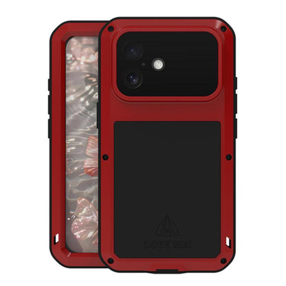 LOVE MEI Metal Shockproof Life Waterproof Dustproof Phone Case, For iPhone 18 Pro / 17 Pro, For iPhone 18 Pro Max / 17 Pro Max, For iPhone 17, For iPhone 16 Pro Max, For iPhone 16 Pro, For iPhone 16, For iPhone 15 Pro Max, For iPhone 15 Pro            ...