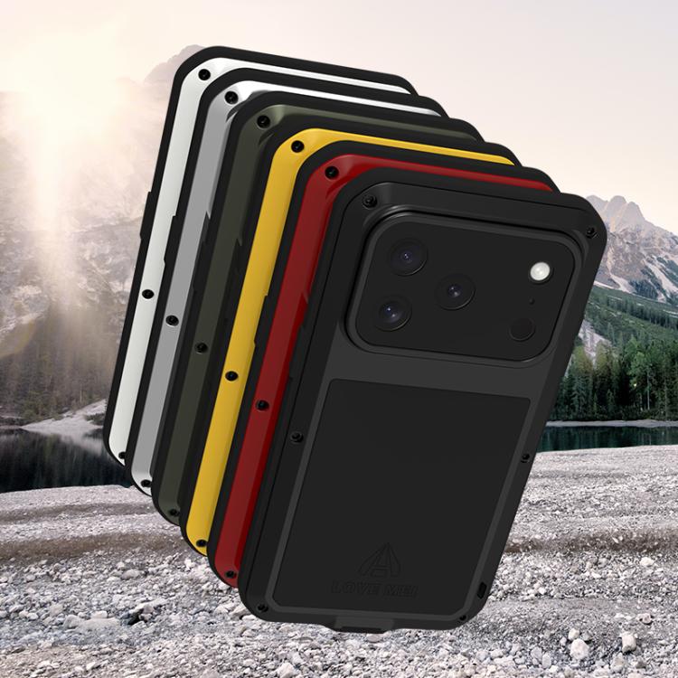 LOVE MEI Metal Shockproof Life Waterproof Dustproof Phone Case, For iPhone 18 Pro / 17 Pro, For iPhone 18 Pro Max / 17 Pro Max, For iPhone 17, For iPhone 16 Pro Max, For iPhone 16 Pro, For iPhone 16, For iPhone 15 Pro Max, For iPhone 15 Pro            ...