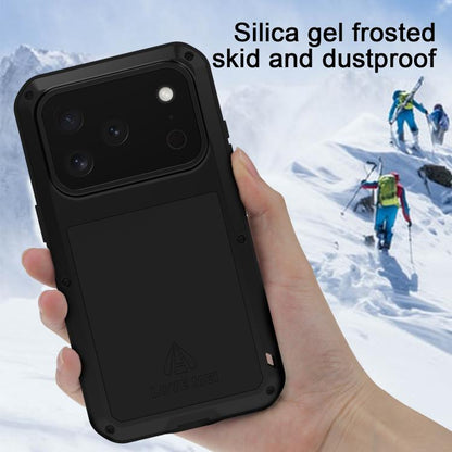 LOVE MEI Metal Shockproof Life Waterproof Dustproof Phone Case, For iPhone 18 Pro / 17 Pro, For iPhone 18 Pro Max / 17 Pro Max, For iPhone 17, For iPhone 16 Pro Max, For iPhone 16 Pro, For iPhone 16, For iPhone 15 Pro Max, For iPhone 15 Pro            ...
