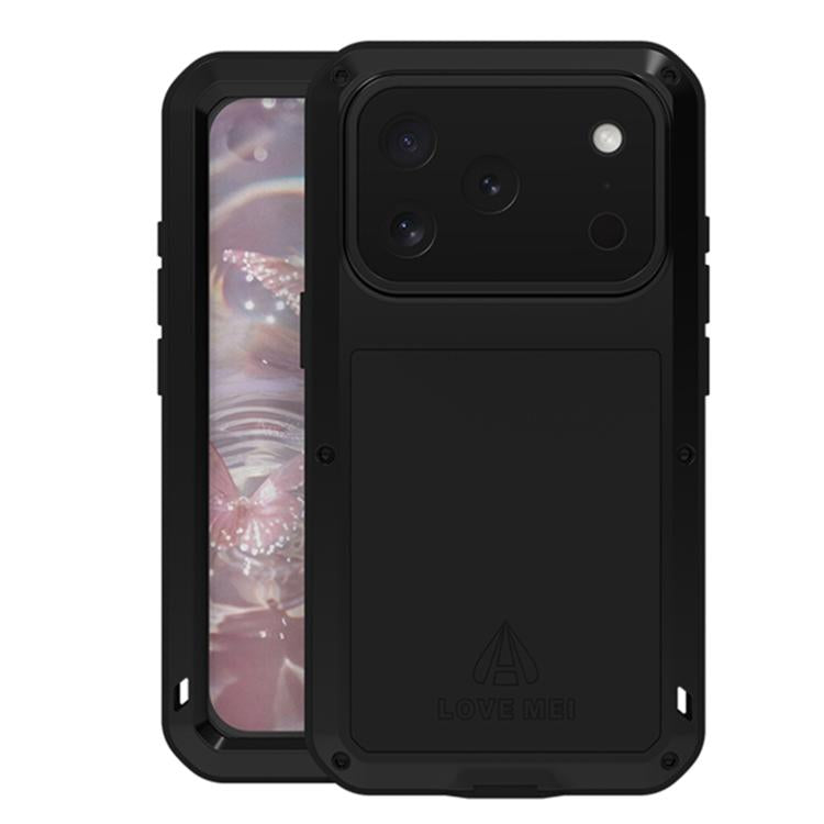 LOVE MEI Metal Shockproof Life Waterproof Dustproof Phone Case, For iPhone 18 Pro / 17 Pro, For iPhone 18 Pro Max / 17 Pro Max, For iPhone 17, For iPhone 16 Pro Max, For iPhone 16 Pro, For iPhone 16, For iPhone 15 Pro Max, For iPhone 15 Pro            ...